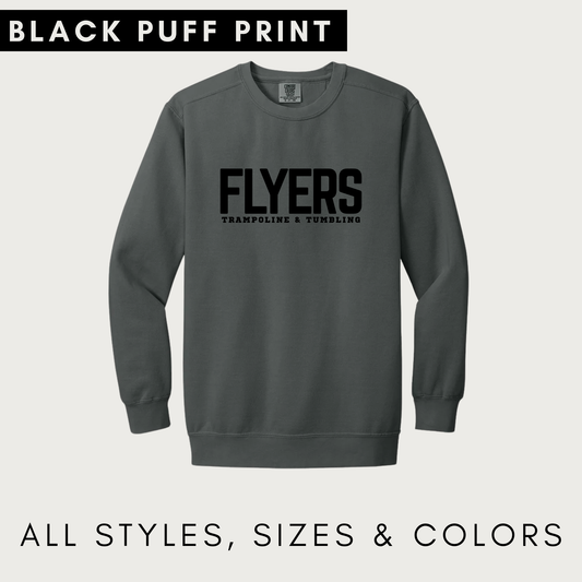 Black Puff Print Design